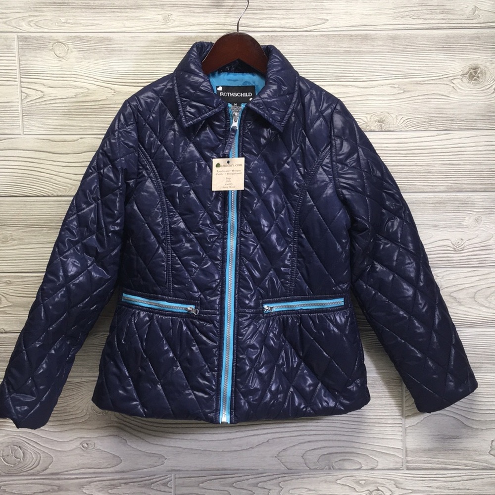 New Girls Sz M 10/12 Spring Quilted Jacket